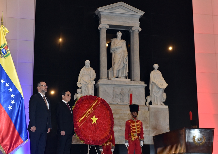 Tổng thống Venezuela chủ trì hội đàm với Phó Thủ tướng Trần Lưu Quang- Ảnh 4.