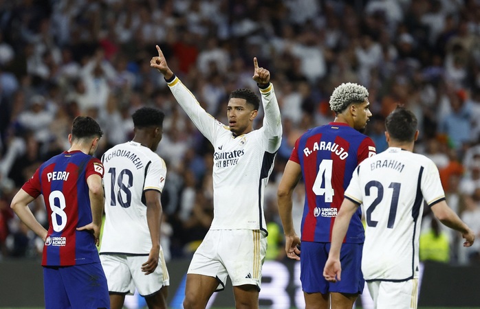 Bellingham lại gieo sầu cho Barcelona, Real Madrid chạm tay vào cúp vô địch - Ảnh 2. Bellingham lại gieo sầu cho Barcelona, Real Madrid chạm tay vào cúp vô địch - Ảnh 2.