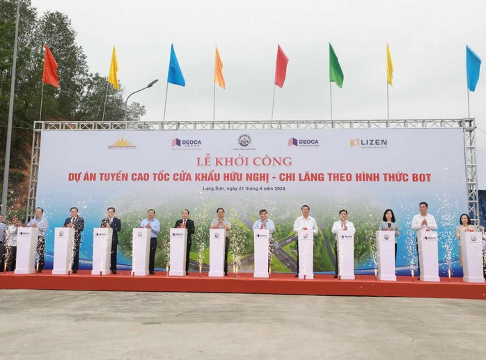 Thủ tướng phát lệnh khởi công cao tốc cửa khẩu Hữu Nghị - Chi Lăng- Ảnh 1. Thủ tướng phát lệnh khởi công cao tốc cửa khẩu Hữu Nghị - Chi Lăng- Ảnh 1.