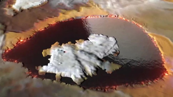 Clip NASA: “Hồ thủy tinh” ở nơi khủng khiếp nhất hệ Mặt Trời- Ảnh 1. Clip NASA: “Hồ thủy tinh” ở nơi khủng khiếp nhất hệ Mặt Trời- Ảnh 1.