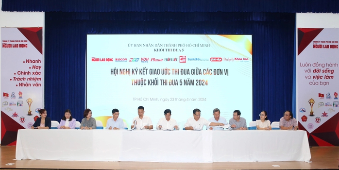 TP HCM: Khối thi đua 5 ký kết giao ước thi đua năm 2024- Ảnh 2. TP HCM: Khối thi đua 5 ký kết giao ước thi đua năm 2024- Ảnh 2.