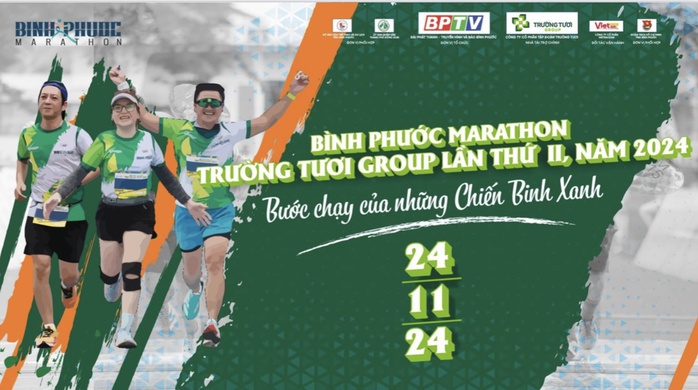 Giải Marathon Bình Phước 2024: Bước chạy của những chiến binh xanh- Ảnh 2. Giải Marathon Bình Phước 2024: Bước chạy của những chiến binh xanh- Ảnh 2.