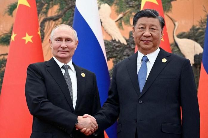 Tổng thống Nga Vladimir Putin và Chủ tịch Trung Quốc Tập Cận Bình. Ảnh: Reuters Tổng thống Nga Vladimir Putin và Chủ tịch Trung Quốc Tập Cận Bình. Ảnh: Reuters