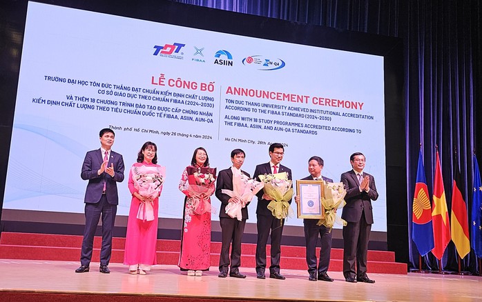 Trường ĐH Tôn Đức Thắng có thêm 18 chương trình đạt chuẩn kiểm định quốc tế- Ảnh 1. Trường ĐH Tôn Đức Thắng có thêm 18 chương trình đạt chuẩn kiểm định quốc tế- Ảnh 1.
