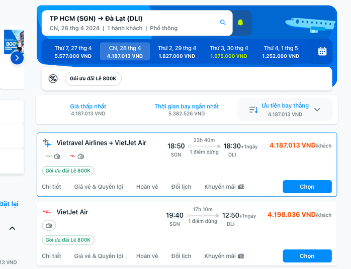 Nhiều người đổi lịch trình nghỉ lễ vì giá vé máy bay cao- Ảnh 1. Nhiều người đổi lịch trình nghỉ lễ vì giá vé máy bay cao- Ảnh 1.