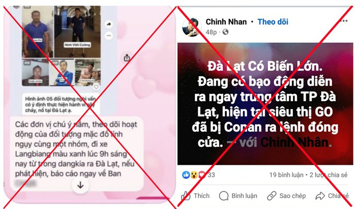 Công an triệu tập người đăng tin "Đà Lạt xảy ra biến lớn"- Ảnh 2. Công an triệu tập người đăng tin "Đà Lạt xảy ra biến lớn"- Ảnh 2.