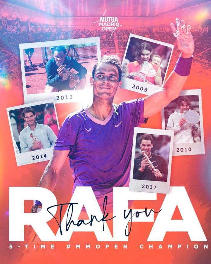 Nadal dừng bước và được tri ân đặc biệt tại Madrid- Ảnh 2. Nadal dừng bước và được tri ân đặc biệt tại Madrid- Ảnh 2.