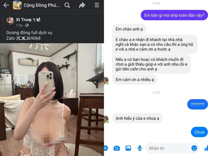 Rao bán dâm tràn lan trên các fanpage cộng đồng Phú Quốc- Ảnh 2. Rao bán dâm tràn lan trên các fanpage cộng đồng Phú Quốc- Ảnh 2.