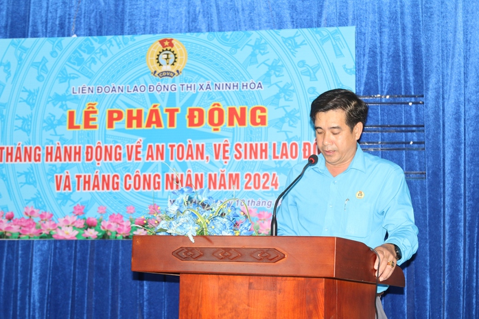 LĐLĐ thị xã Ninh Hoà phát động Tháng Công nhân 2024
- Ảnh 1. LĐLĐ thị xã Ninh Hoà phát động Tháng Công nhân 2024
- Ảnh 1.