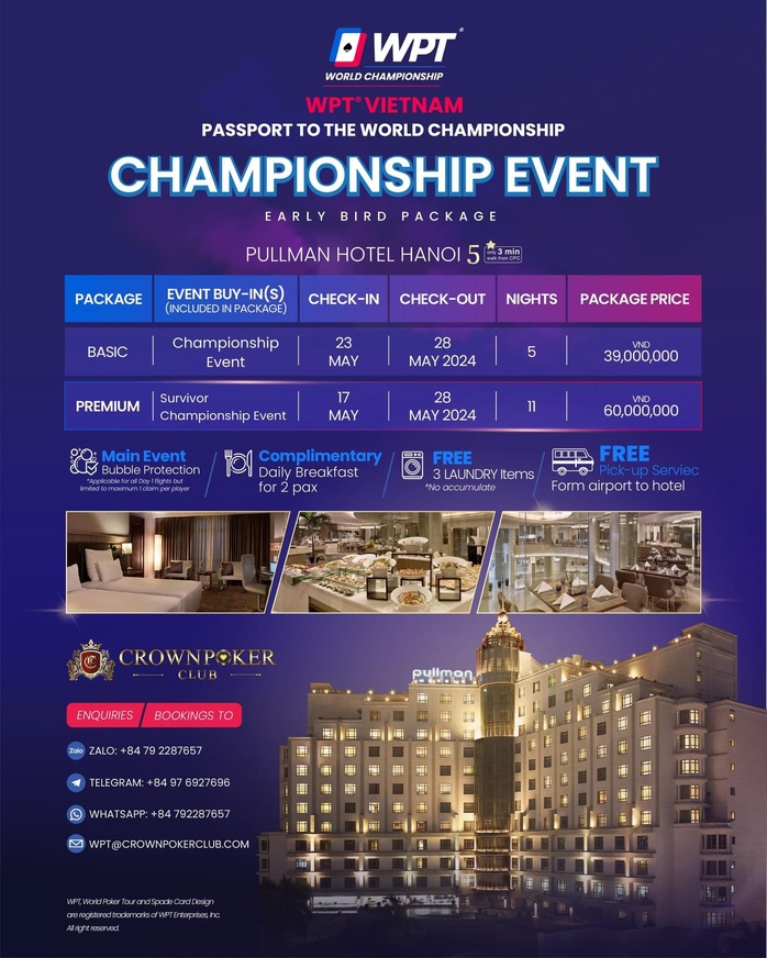 Chủ tịch Hà Nội yêu cầu kiểm tra, xử lý ngay giải poker WPT Vietnam 2024- Ảnh 3. Chủ tịch Hà Nội yêu cầu kiểm tra, xử lý ngay giải poker WPT Vietnam 2024- Ảnh 3.