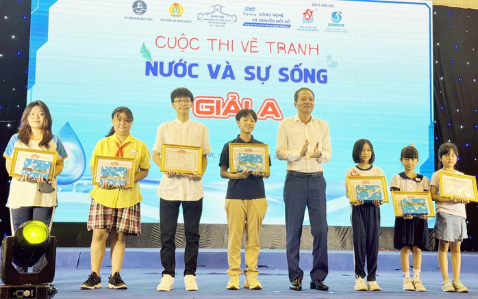SAWACO: Trao giải thi vẽ tranh “Nước và sự sống”- Ảnh 1. SAWACO: Trao giải thi vẽ tranh “Nước và sự sống”- Ảnh 1.