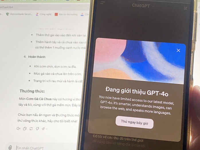 Người dùng có thể sử dụng miễn phí phiên bản GPT-4o và trả phí để được sử dụng với tần suất gấp 5 lầnẢnh: lê Tỉnh Người dùng có thể sử dụng miễn phí phiên bản GPT-4o và trả phí để được sử dụng với tần suất gấp 5 lầnẢnh: lê Tỉnh
