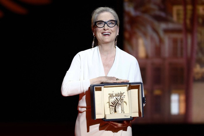 Nữ diễn viên Meryl Streep được vinh danh tại Liên hoan Phim Cannes 2024 Ảnh: REUTERS Nữ diễn viên Meryl Streep được vinh danh tại Liên hoan Phim Cannes 2024 Ảnh: REUTERS