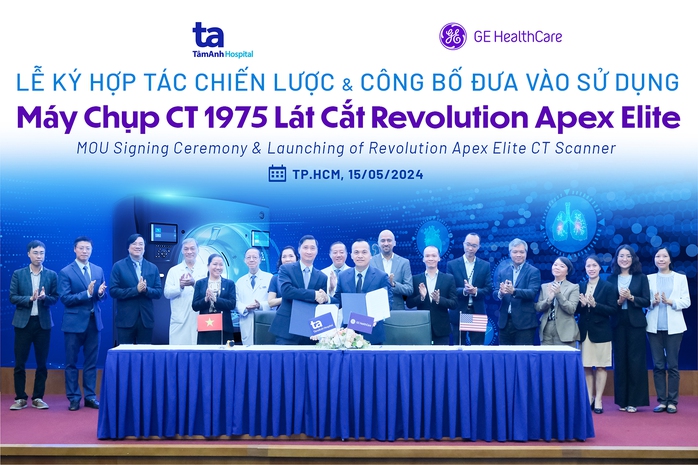 Hệ thống Bệnh viện Đa khoa Tâm Anh và Tập đoàn GE HealthCare ký kết hợp tác chiến lược, bàn giao máy CT 1975 lát cắt đầu tiên tại Đông Nam Á (Ảnh: Bệnh viện Đa khoa Tâm Anh) Hệ thống Bệnh viện Đa khoa Tâm Anh và Tập đoàn GE HealthCare ký kết hợp tác chiến lược, bàn giao máy CT 1975 lát cắt đầu tiên tại Đông Nam Á (Ảnh: Bệnh viện Đa khoa Tâm Anh)