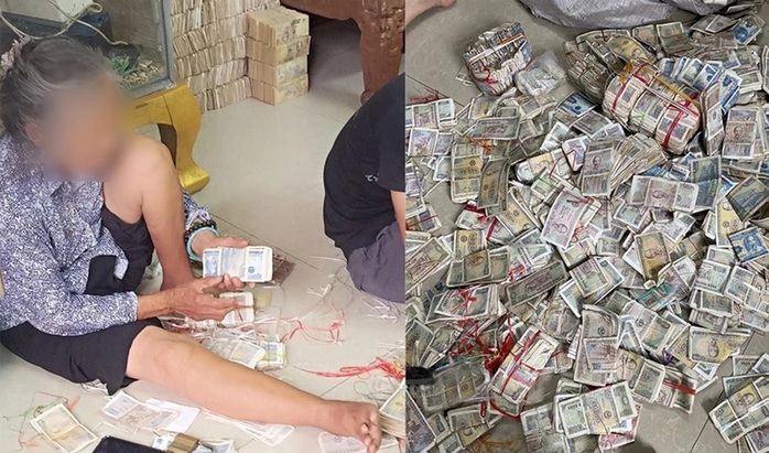 Thực hư thông tin cụ bà ăn xin có 9 bao tiền?- Ảnh 1. Thực hư thông tin cụ bà ăn xin có 9 bao tiền?- Ảnh 1.