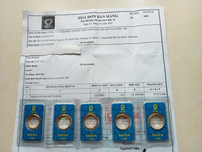 Mua bán vàng phải xuất hóa đơn điện tử- Ảnh 1. Mua bán vàng phải xuất hóa đơn điện tử- Ảnh 1.