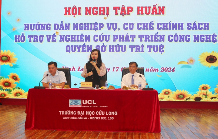 Hội nghị về công nghệ và sở hữu trí tuệ tại Trường ĐH Cửu Long- Ảnh 3. Hội nghị về công nghệ và sở hữu trí tuệ tại Trường ĐH Cửu Long- Ảnh 3.