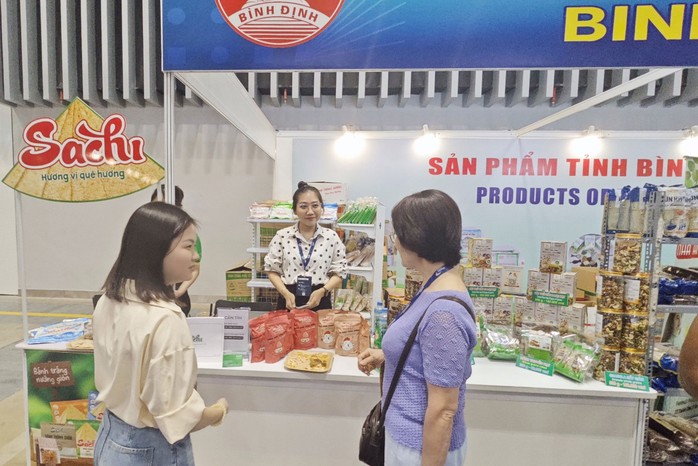 Bánh tráng Sachi tham dự một hội chợ tại TP HCM Ảnh: AN NA Bánh tráng Sachi tham dự một hội chợ tại TP HCM Ảnh: AN NA