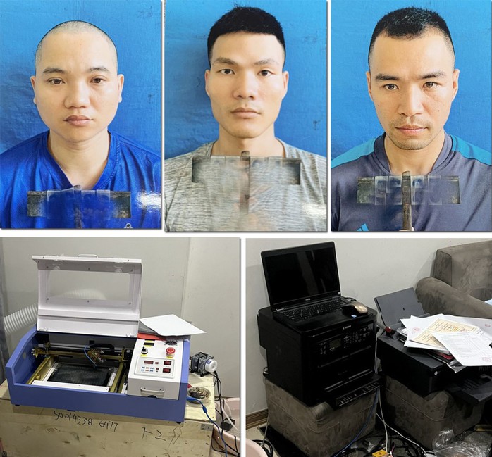 Phá đường dây sản xuất bằng giả "ẩn mình" trong chung cư- Ảnh 1. Phá đường dây sản xuất bằng giả "ẩn mình" trong chung cư- Ảnh 1.