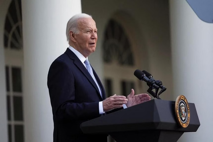Tổng thống Joe Biden phát biểu tại Nhà Trắng ngày 20-5. Ảnh: Reuters Tổng thống Joe Biden phát biểu tại Nhà Trắng ngày 20-5. Ảnh: Reuters