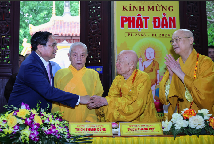 Thủ tướng Phạm Minh Chính dự Đại lễ Phật đản 2024- Ảnh 1. Thủ tướng Phạm Minh Chính dự Đại lễ Phật đản 2024- Ảnh 1.