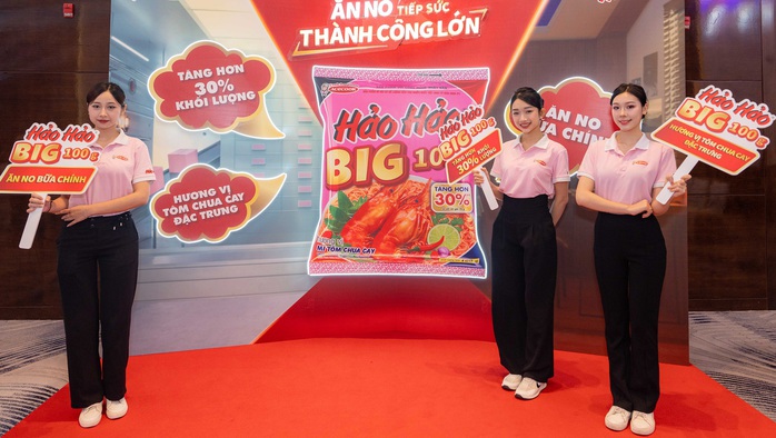 Acecook Việt Nam ra mắt Hảo Hảo BIG 100 g với khối lượng tịnh tăng hơn 30%- Ảnh 1. Acecook Việt Nam ra mắt Hảo Hảo BIG 100 g với khối lượng tịnh tăng hơn 30%- Ảnh 1.