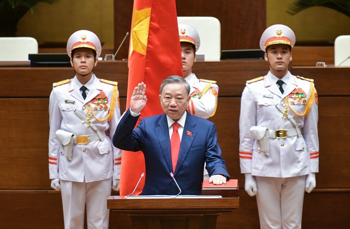 Chủ tịch nước Tô Lâm tuyên thệ nhậm chức- Ảnh 1. Chủ tịch nước Tô Lâm tuyên thệ nhậm chức- Ảnh 1.