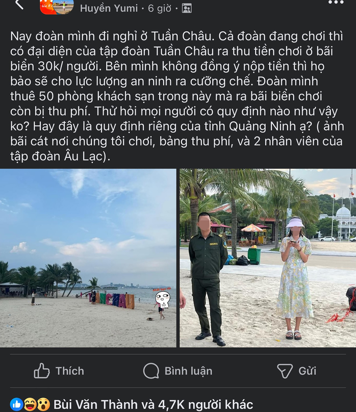 Thu phí team building ở bãi biển Tuần Châu đúng hay sai?- Ảnh 1. Thu phí team building ở bãi biển Tuần Châu đúng hay sai?- Ảnh 1.