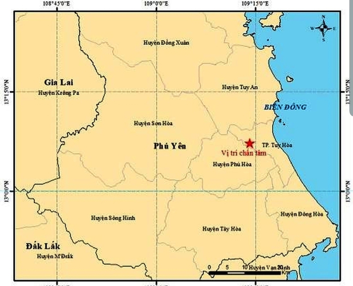 Phú Yên xảy ra động đất 3,5 độ Richter- Ảnh 1. Phú Yên xảy ra động đất 3,5 độ Richter- Ảnh 1.