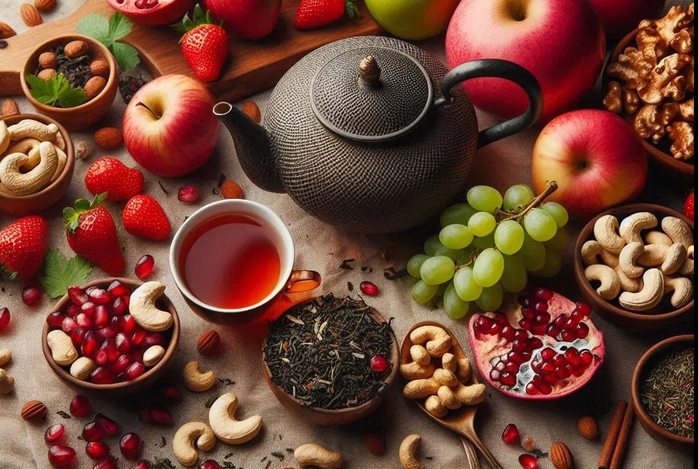 Lựu, trà, hạt điều chứa "thần dược" chống gan nhiễm mỡ- Ảnh 1. Lựu, trà, hạt điều chứa "thần dược" chống gan nhiễm mỡ- Ảnh 1.