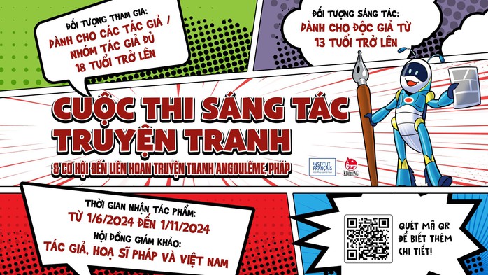 Sáng tác truyện tranh, nhận chuyến đi Pháp 7 ngày- Ảnh 1. Sáng tác truyện tranh, nhận chuyến đi Pháp 7 ngày- Ảnh 1.