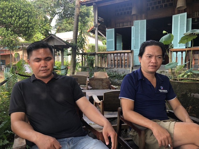 Anh Lê Văn Quý và anh Đoàn Quang Trung thuật lại chuyện bị ép lao động khổ sai trên tàu cá Anh Lê Văn Quý và anh Đoàn Quang Trung thuật lại chuyện bị ép lao động khổ sai trên tàu cá