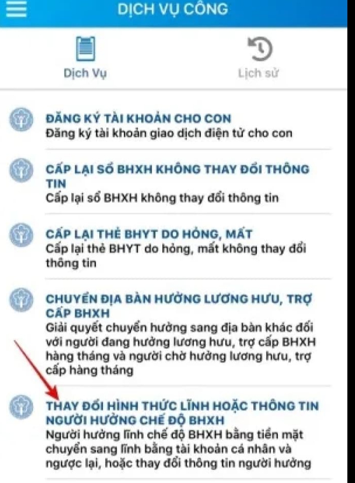 Cách đăng ký nhận lương hưu, trợ cấp qua tài khoản cực nhanh- Ảnh 4. Cách đăng ký nhận lương hưu, trợ cấp qua tài khoản cực nhanh- Ảnh 4.