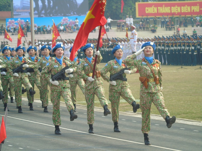 Hình ảnh ấn tượng Tổng duyệt Lễ kỷ niệm 70 năm Chiến thắng Điện Biên Phủ- Ảnh 20. Hình ảnh ấn tượng Tổng duyệt Lễ kỷ niệm 70 năm Chiến thắng Điện Biên Phủ- Ảnh 20.