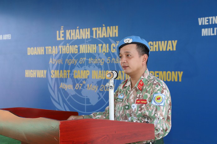 Công binh Việt Nam xây dựng doanh trại thông minh đầu tiên tại Phái bộ Liên Hiệp Quốc- Ảnh 6. Công binh Việt Nam xây dựng doanh trại thông minh đầu tiên tại Phái bộ Liên Hiệp Quốc- Ảnh 6.