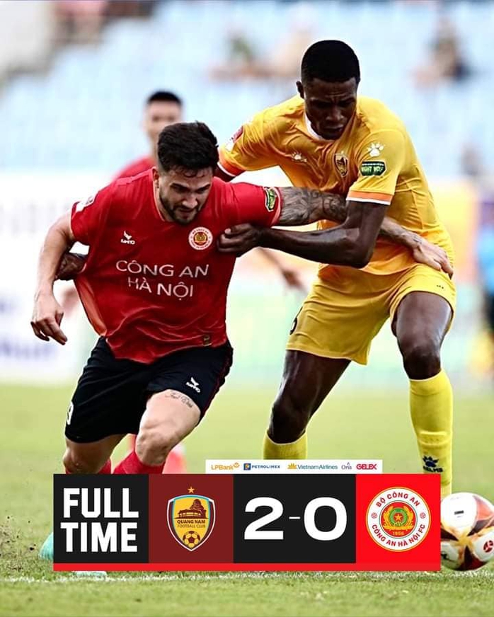 Vòng 17 V-League: Công an Hà Nội bất ngờ bại trận trước Quảng Nam- Ảnh 1. Vòng 17 V-League: Công an Hà Nội bất ngờ bại trận trước Quảng Nam- Ảnh 1.