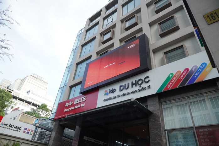 Trụ sở Công ty TNHH Giáo dục IDP Việt Nam tại số 161 Hai Bà Trưng, quận 3, TP HCM Ảnh: KIM NGÂN Trụ sở Công ty TNHH Giáo dục IDP Việt Nam tại số 161 Hai Bà Trưng, quận 3, TP HCM Ảnh: KIM NGÂN