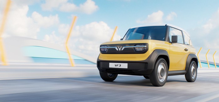 VF 3 có tầm vận hành lên tới 210 km sau một lần sạc đầy, phù hợp với nhu cầu di chuyển hằng ngày của phần đông người tiêu dùng VF 3 có tầm vận hành lên tới 210 km sau một lần sạc đầy, phù hợp với nhu cầu di chuyển hằng ngày của phần đông người tiêu dùng