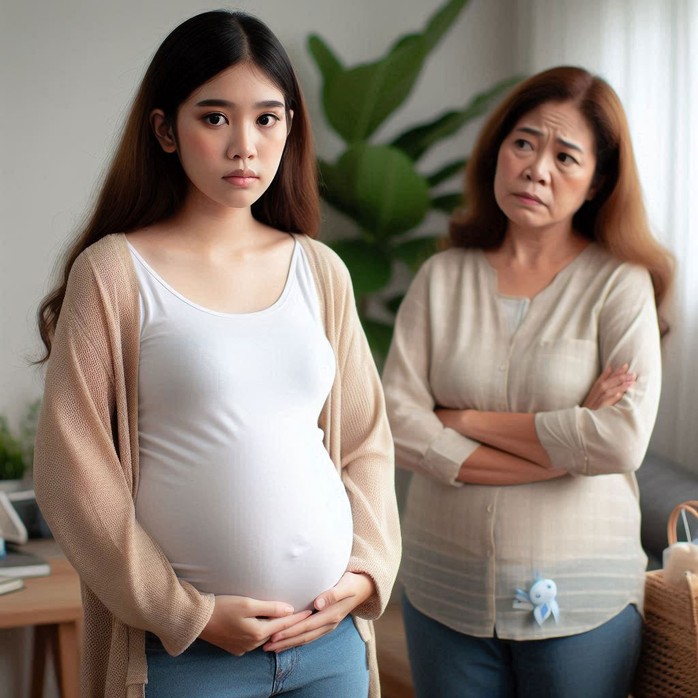 Để giúp một bà mẹ tuổi teen nhận sự giúp đỡ và thấu hiểu từ phía gia đình rất quan trọng. (Ảnh minh họa AI) Để giúp một bà mẹ tuổi teen nhận sự giúp đỡ và thấu hiểu từ phía gia đình rất quan trọng. (Ảnh minh họa AI)