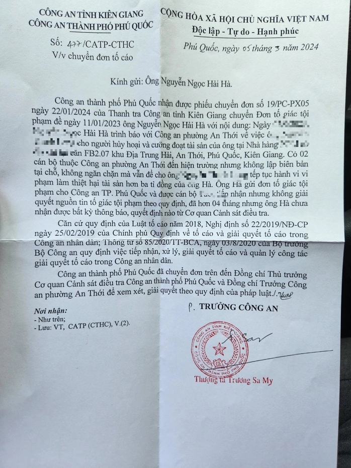 Lý do 2 cán bộ công an phường ở Phú Quốc bị kiểm điểm trách nhiệm- Ảnh 7.