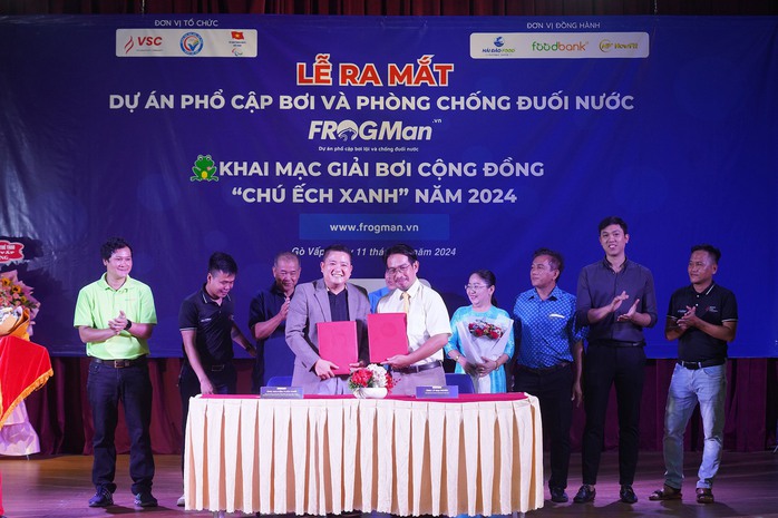 Ra mắt dự án phổ cập bơi và phòng chống đuối nước - Frogman- Ảnh 1. Ra mắt dự án phổ cập bơi và phòng chống đuối nước - Frogman- Ảnh 1.