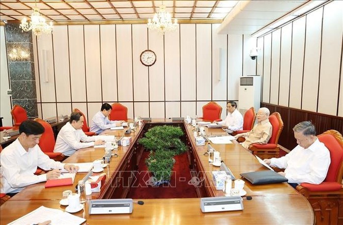 Tổng Bí thư Nguyễn Phú Trọng chủ trì họp lãnh đạo chủ chốt- Ảnh 1. Tổng Bí thư Nguyễn Phú Trọng chủ trì họp lãnh đạo chủ chốt- Ảnh 1.