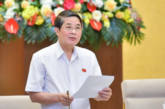 Phó Chủ tịch Quốc hội Nguyễn Đức Hải cho biết Ủy ban Thường vụ Quốc hội thống nhất trình Quốc hội xem xét, quyết định giảm thuế suất thuế GTGT theo tờ trình của Chính phủẢnh: LÂM HIỂN Phó Chủ tịch Quốc hội Nguyễn Đức Hải cho biết Ủy ban Thường vụ Quốc hội thống nhất trình Quốc hội xem xét, quyết định giảm thuế suất thuế GTGT theo tờ trình của Chính phủẢnh: LÂM HIỂN