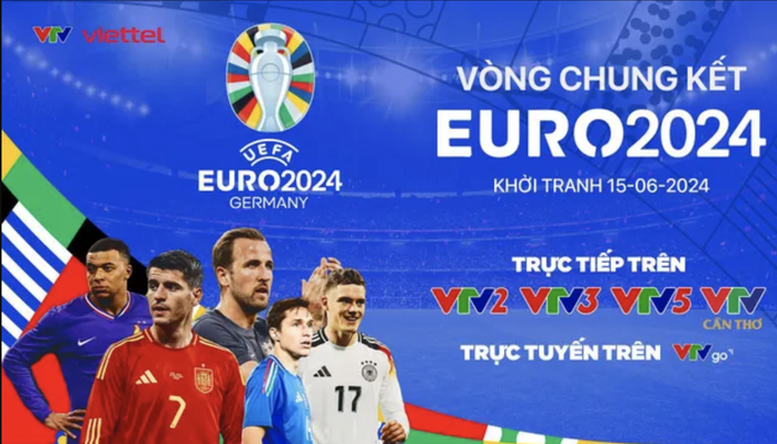 Đài Truyền hình Việt Nam (VTV) phát sóng toàn bộ vòng chung kết Euro 2024- Ảnh 1.