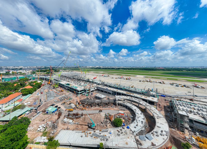 Cận cảnh tiến độ nhà ga T3 Tân Sơn Nhất- Ảnh 2. Cận cảnh tiến độ nhà ga T3 Tân Sơn Nhất- Ảnh 2.