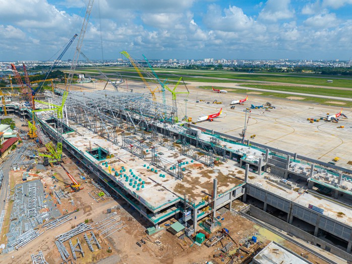 Cận cảnh tiến độ nhà ga T3 Tân Sơn Nhất- Ảnh 6. Cận cảnh tiến độ nhà ga T3 Tân Sơn Nhất- Ảnh 6.