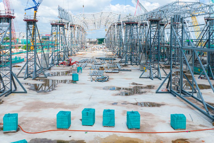 Cận cảnh tiến độ nhà ga T3 Tân Sơn Nhất- Ảnh 7. Cận cảnh tiến độ nhà ga T3 Tân Sơn Nhất- Ảnh 7.