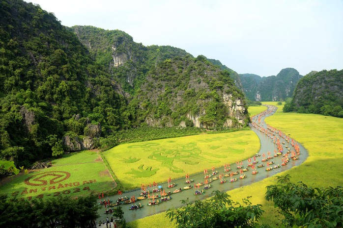 Vạn người tới Ninh Bình ngắm bức tranh "mục đồng thổi sáo" khổng lồ- Ảnh 6. Vạn người tới Ninh Bình ngắm bức tranh "mục đồng thổi sáo" khổng lồ- Ảnh 6.