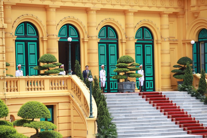 Phủ Chủ tịch trước lễ đón Tổng thống Nga Putin- Ảnh 2. Phủ Chủ tịch trước lễ đón Tổng thống Nga Putin- Ảnh 2.