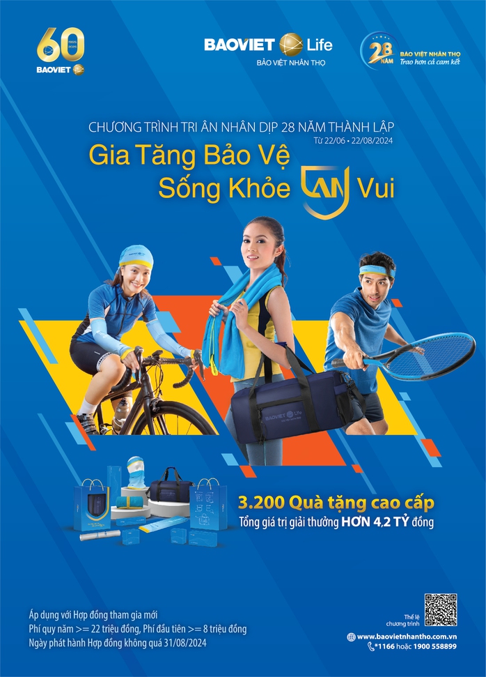“Gia tăng bảo vệ - Sống khỏe an vui”: 3.200 bộ quà tặng dành cho khách hàng của Bảo Việt Nhân thọ trên toàn quốc- Ảnh 1. “Gia tăng bảo vệ - Sống khỏe an vui”: 3.200 bộ quà tặng dành cho khách hàng của Bảo Việt Nhân thọ trên toàn quốc- Ảnh 1.
